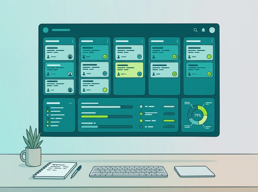 An organized action platform dashboard